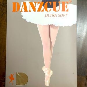 Danzcue light suntan tights NEW